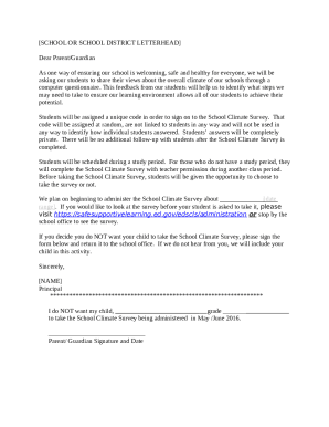 Parents letter to teacher - St. Lucie Bar Association