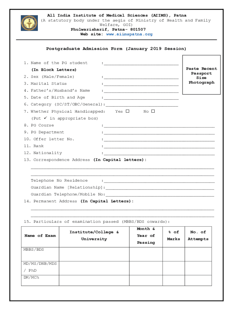 Fillable Online (A Statutory Body under the Aegis of Ministry of Health