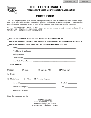 Purchase the Florida Manual - Florida Court Reporters Association