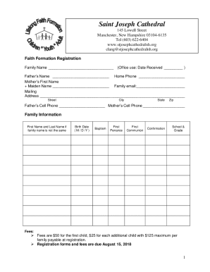 St. Joseph Cathedral Faith Formation News (603) 622 6404 July ...