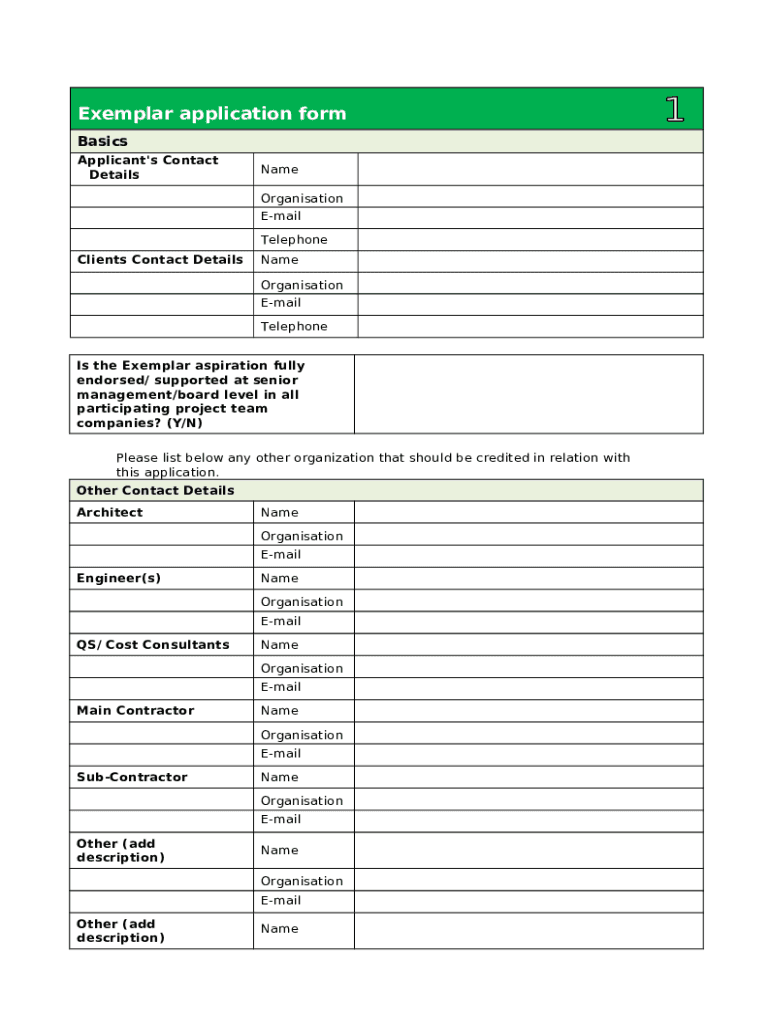 Demonstration project application Doc Template | pdfFiller