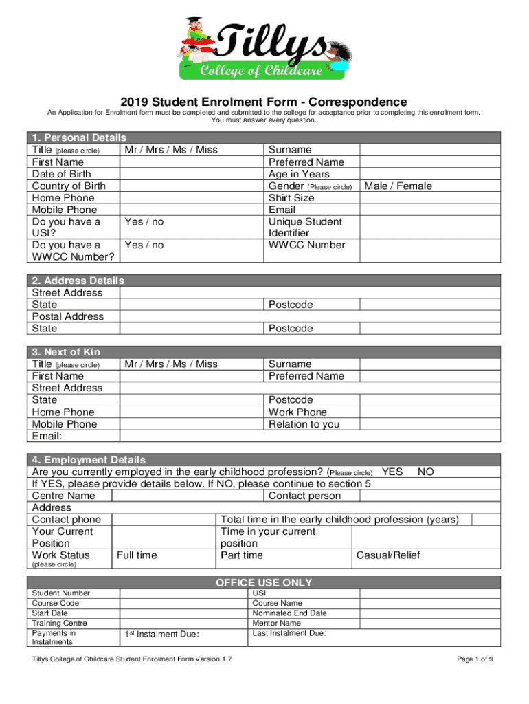 Fillable Online Enrollment - Form TemplatesJotFormEnrollment - Form TemplatesJotFormEnrolment ...