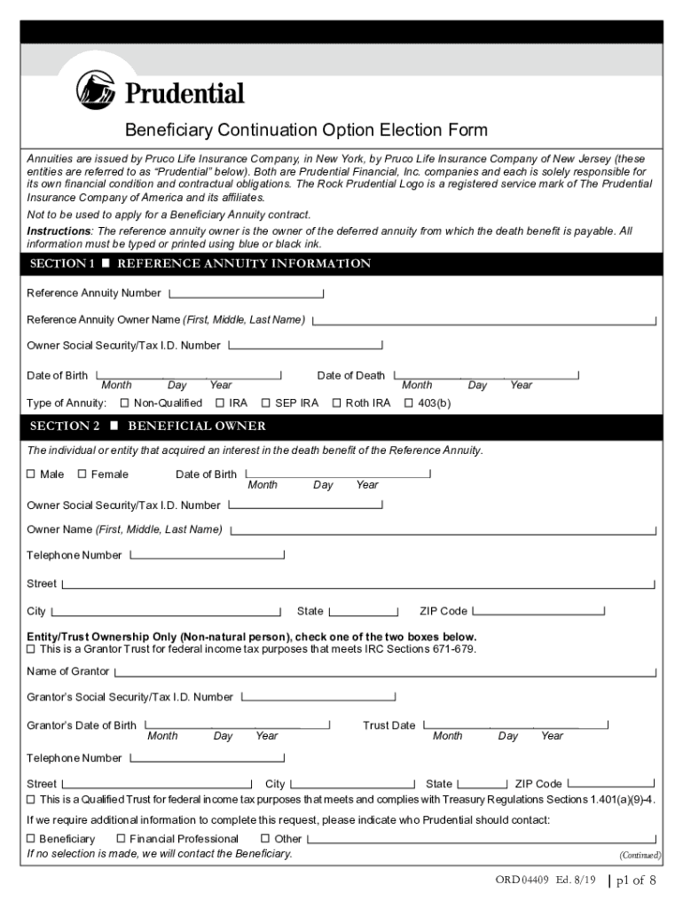 Retirement Annuities and SolutionsPrudential Financial Preview on Page 1