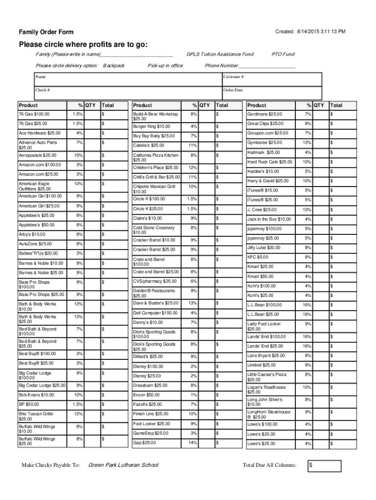 Form preview