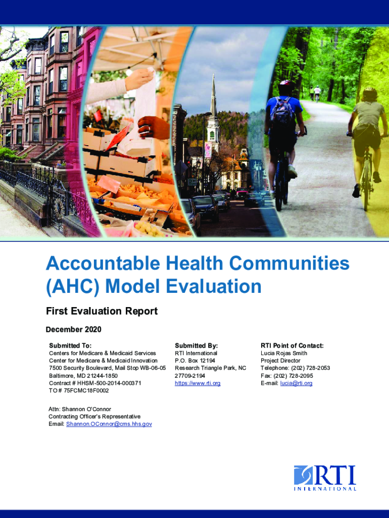 Fillable Online innovation cms Accountable Health Communities (AHC ...