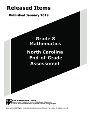 grade 8 mathematics released form answer key