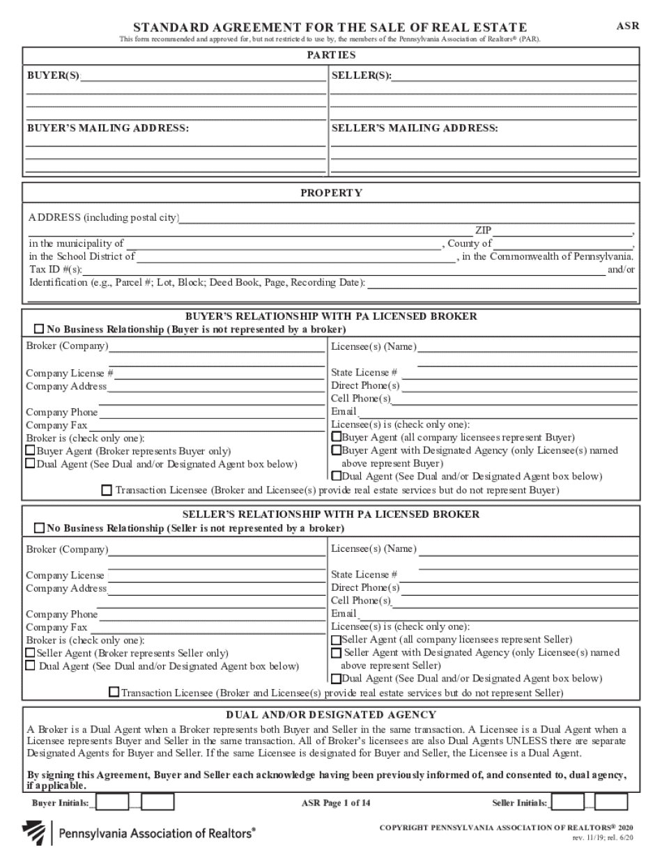 PAR ASR 2020-2025 Form