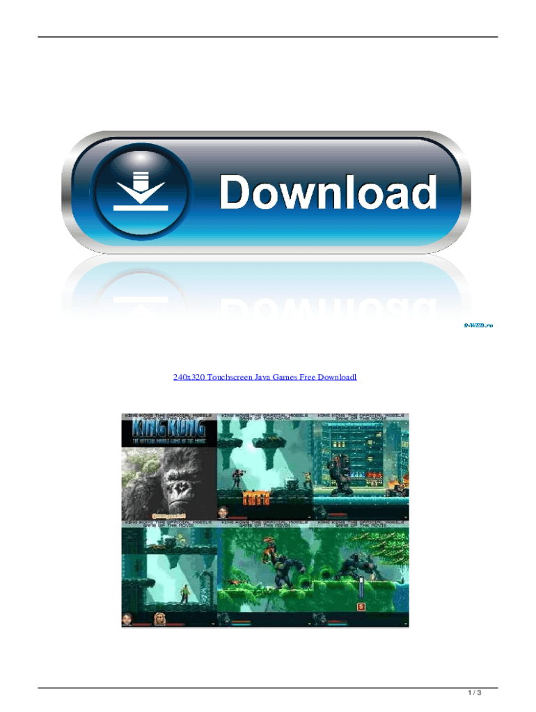 Jar Java Games Fill Online, Printable, Fillable, Blank pdfFiller