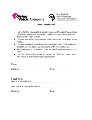 Free Photo/Video Consent Agreement (New Zealand) - Legal ...