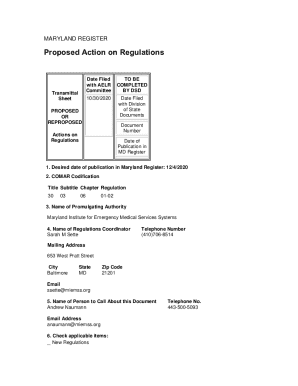30.03.06.01-02 - ProposedRegulation - Maryland Institute for Emergency Medical Services Systems. 30.03.06.01-02