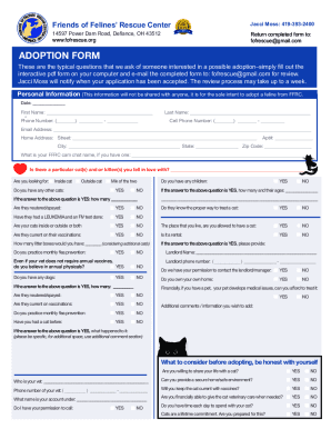 Friends of Feline Rescue Center in Defiance, Ohio