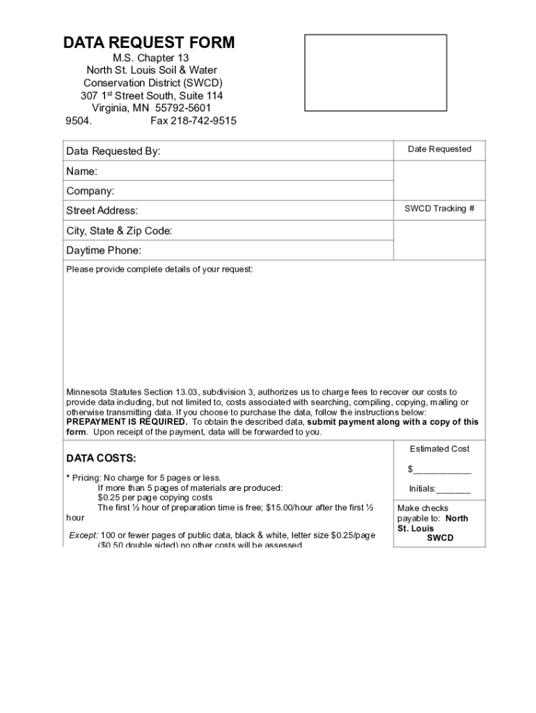 Fillable Online DATA+REQUEST+FORM Fax Email Print - pdfFiller