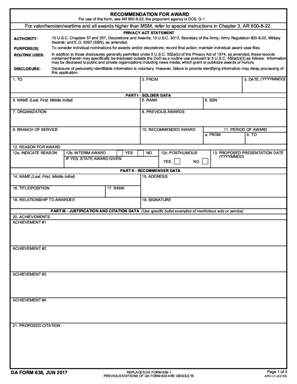 Da 638 2017-2022 - Fill And Sign Printable Template Online