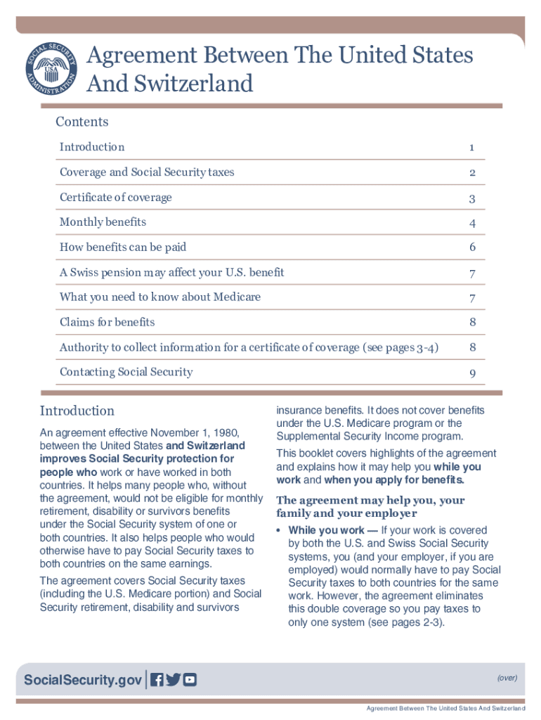 agreement switzerland Preview on Page 1