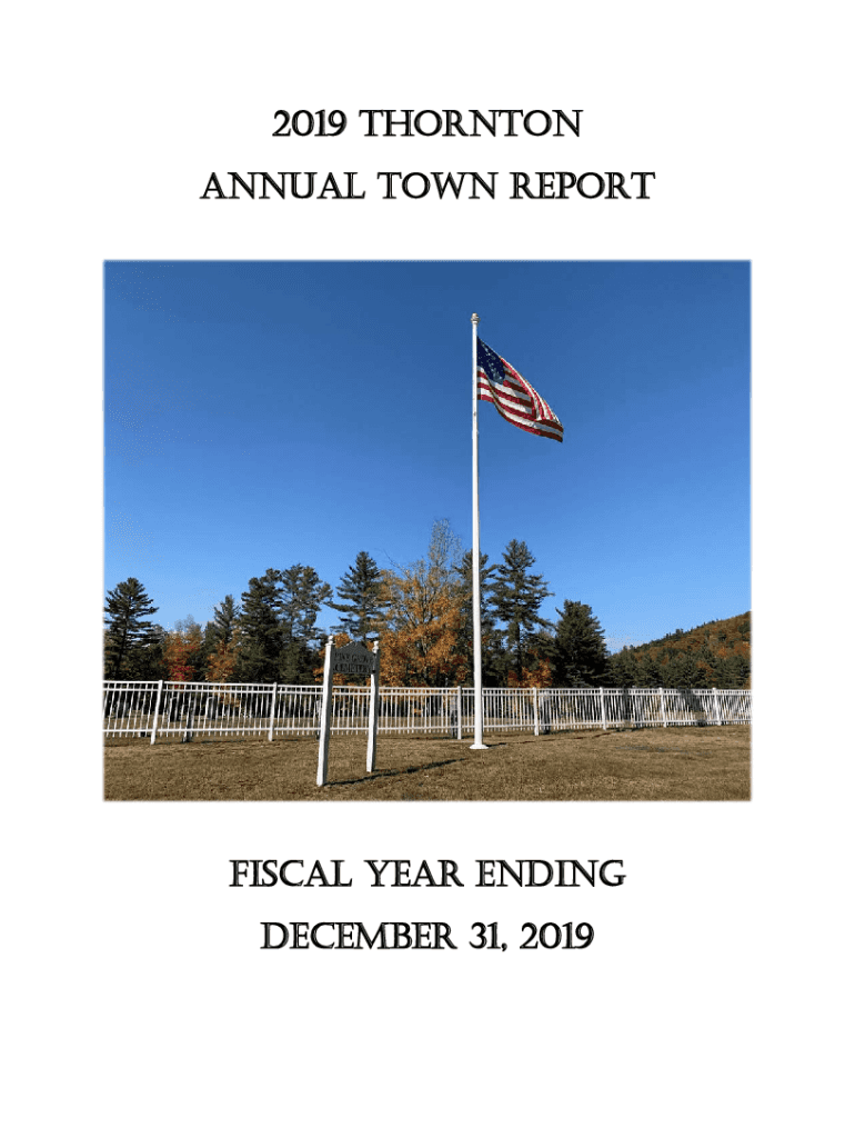 Fillable Online Town of Thornton Thornton Current Year Unapproved