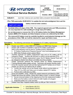 Technical Service Bulletin FEBRUARY 2020 APPLICABLE VEHICLES ...