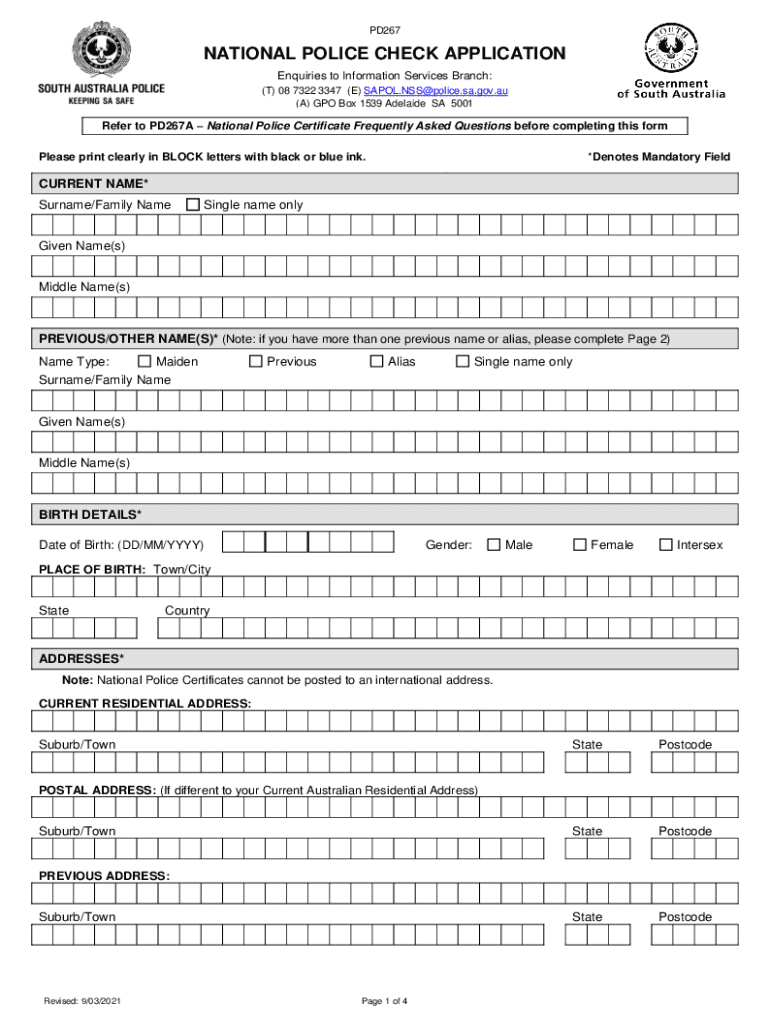 2021 Form Au Pd267 Fill Online Printable Fillable Blank Pdffiller