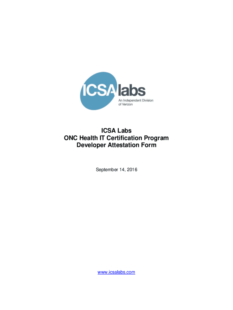 Fillable Online Developer Attestation Form Fax Email Print - pdfFiller