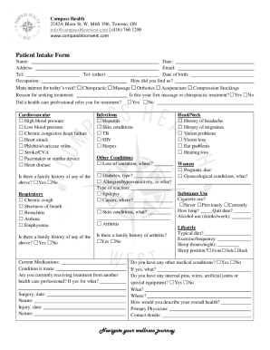 COVID-19 Intake Form for Massage Therapy Form Template JotForm