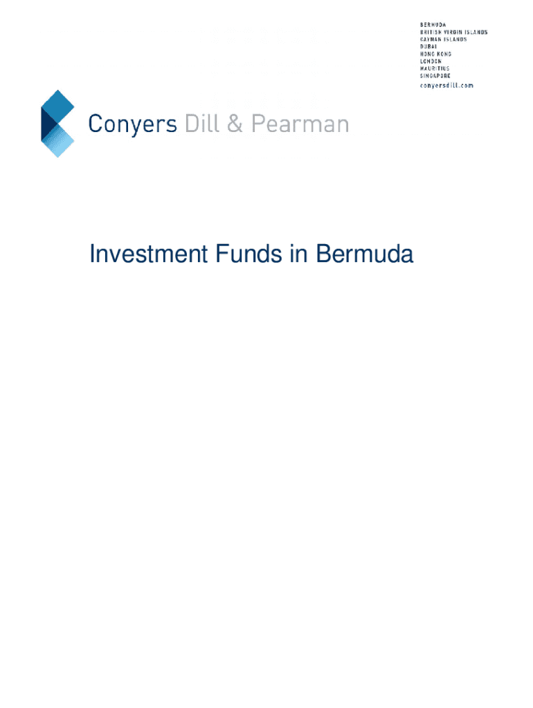 Fillable Online Investment Funds in Bermuda Long form Fax Email Print