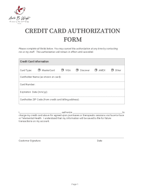 Credit Card Authorization Form Templates DownloadCredit Card Authorization FormCredit Card Authorization Form Templates Download41 Credit Card Authorization Forms Templates Ready-to-Use