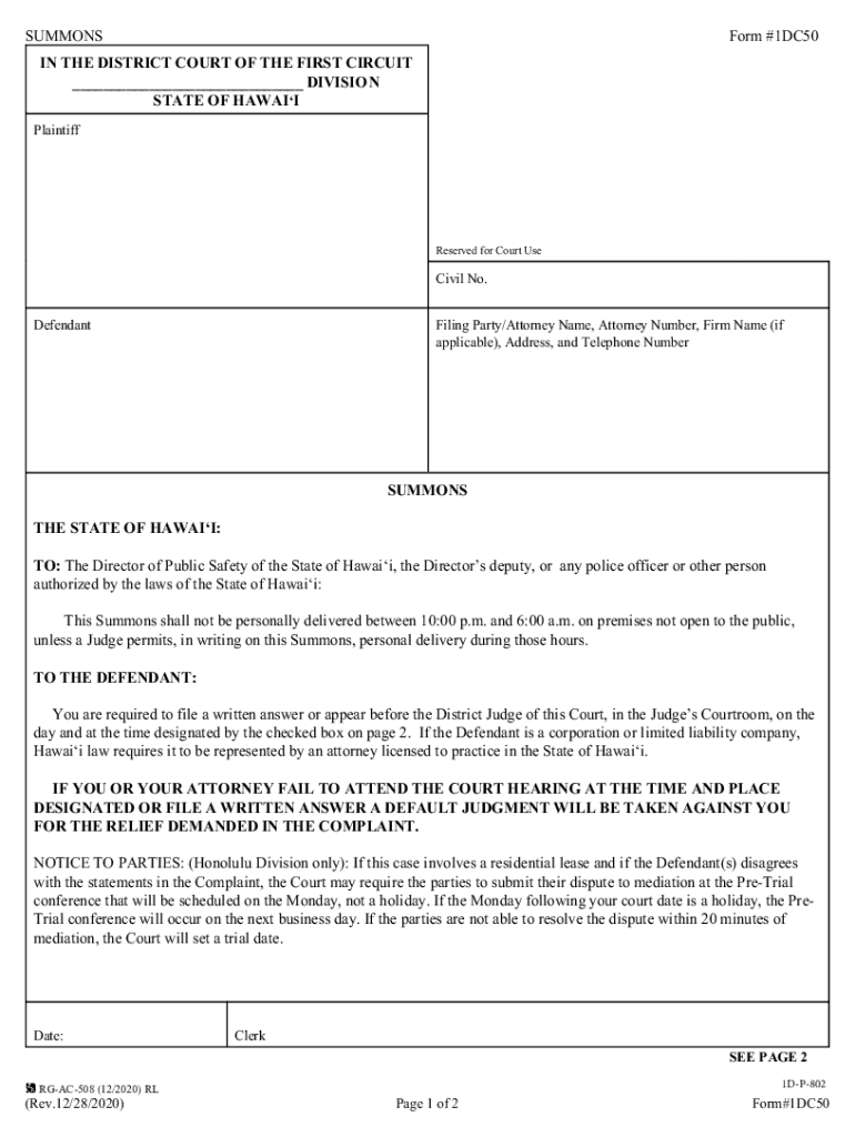 JudiciaryJudiciaryHawaii Tax Forms (Alphabetical Listing) Department of ...Hawaii State Judiciary Ho'ohiki Preview on Page 1