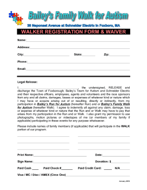 THIS FORM IS FOR WALKERS ONLY - Open Door Community House