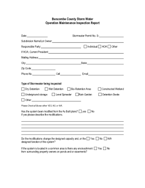 Tri-Annual Inspection Form