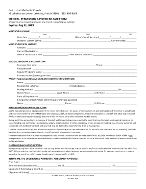 Medical, Permission, Photo Release Form NEW.doc