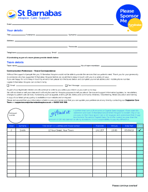 Fillable Online Sponsorship Form TemplateFree Word Templates Fax Email ...