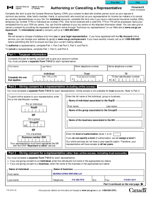 Canada Revenue Agency Representative Authorization Form Blank Canada Revenue Agency Representative Authorization Form Blank