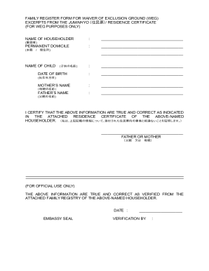 Guidelines for Waiver of Exclusion Ground (WEG) Application