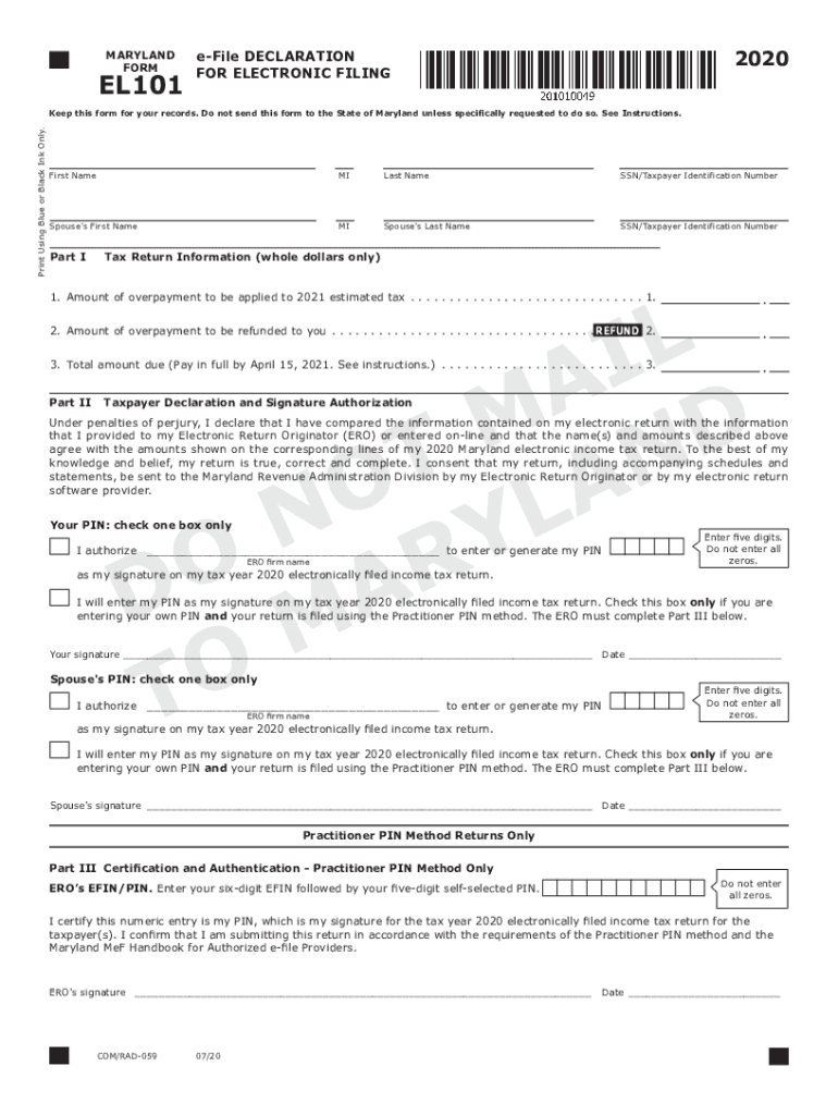 Form el101: Fill out & sign online | DocHub