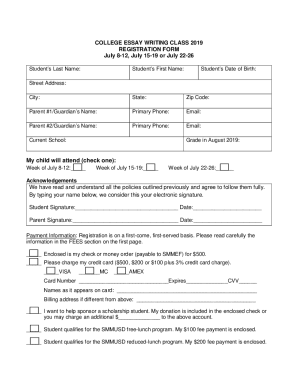 Fillable Online Scholarship Application Templates - PDF Templates ...