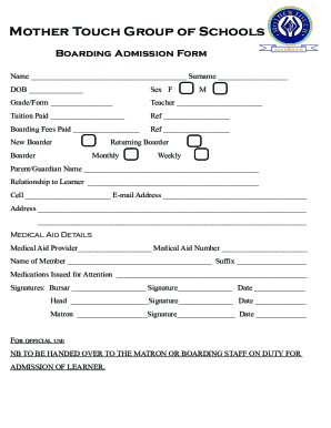 Using the Boarding Schools Admission Application FormUsing the Boarding Schools Admission Application FormAdmission Request Application in Boarding School ...Using the Boarding Schools Admission Application Form