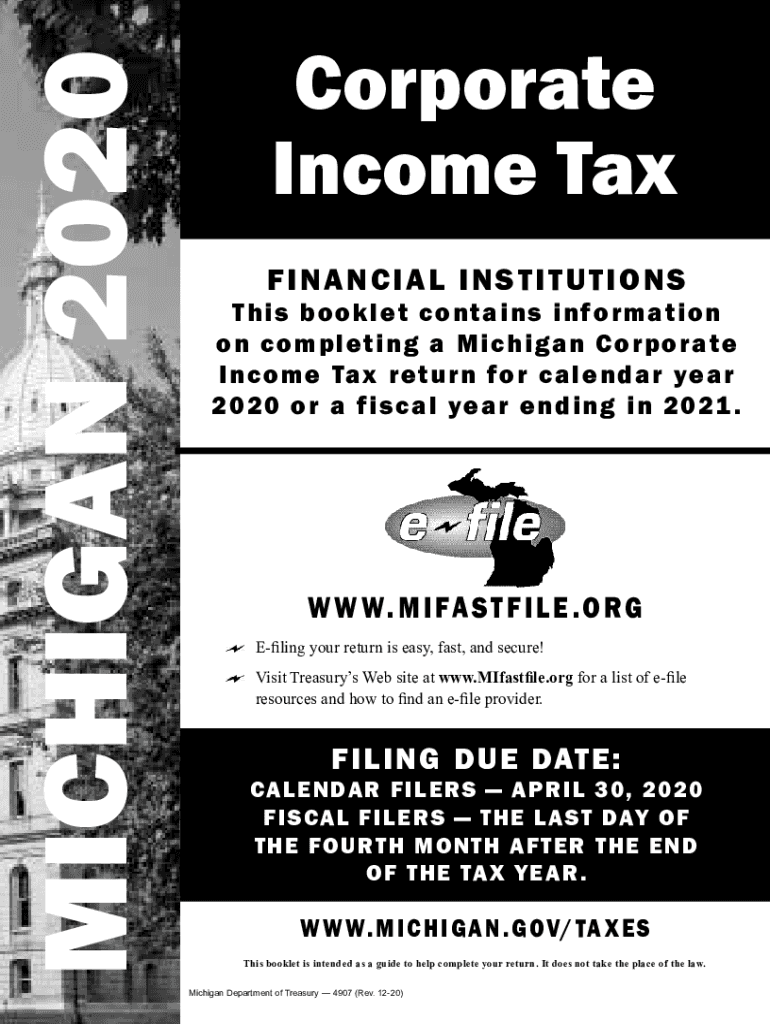 Fillable Online Michigan Tax Forms 2020 Printable State MI1040 Form andMichigan Tax Forms