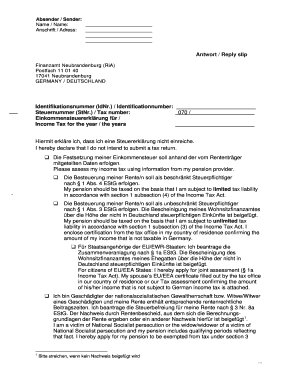 Einkommensteuererklärung für Rentenbezieher