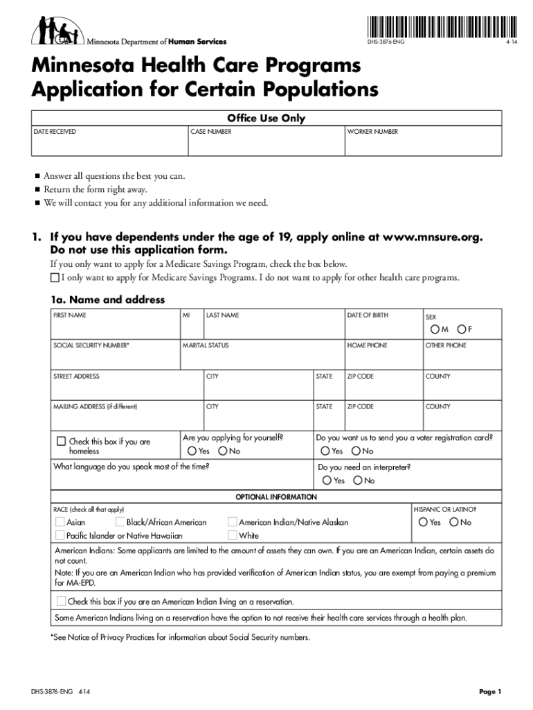 application for certain populations Preview on Page 1