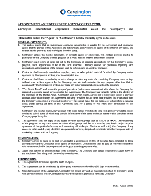 Independent Agent Contractor Agreement