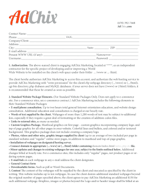 Website Design Contract