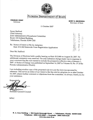 Florida Voter Registration Application