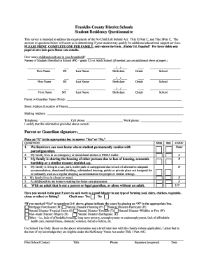 Franklin County School District Enrollment Packet