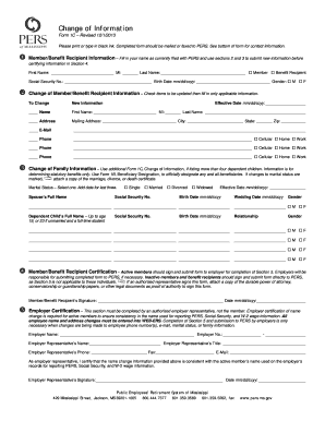 Change of Information Form
