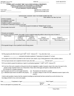 Ohio Real Property Valuation Complaint Form