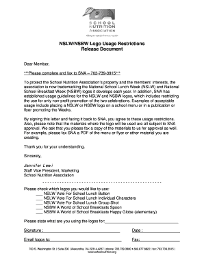 NSLW/NSBW Logo Usage Restrictions Agreement