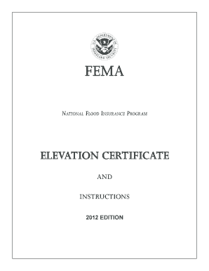 National Flood Insurance Program Elevation Certificate