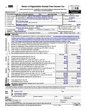 Form 990 Return of Organization Exempt From Income Tax