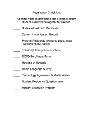 Douglas County School District Registration Form
