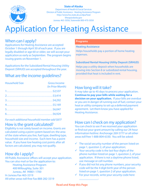 Alaska Heating Assistance Application
