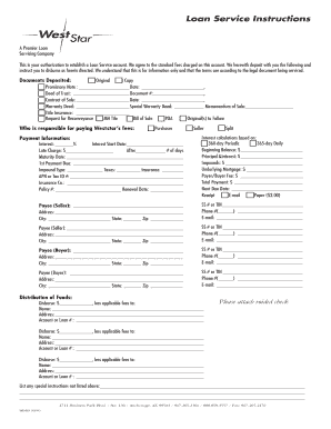 Loan Service Authorization Form